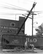 B&O terminal wreck, 1957